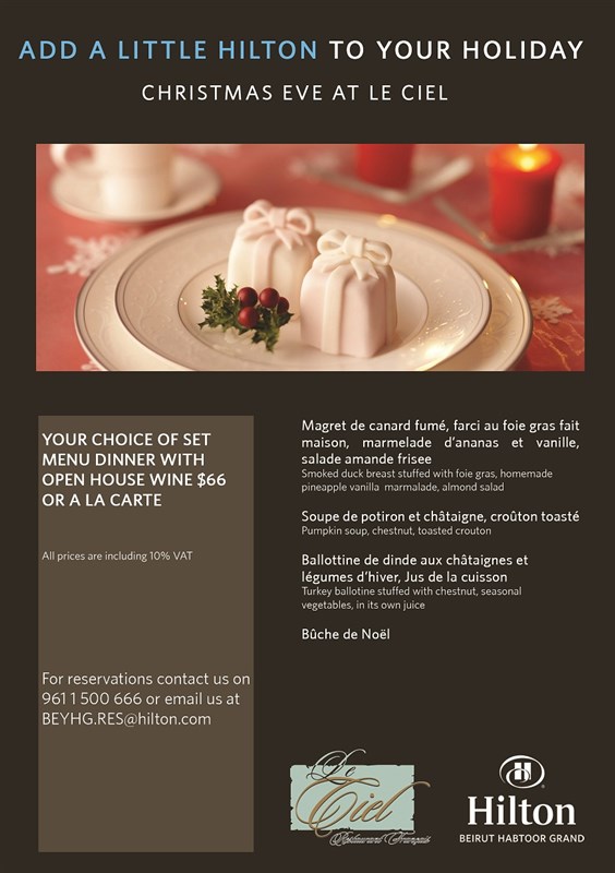 Christmas at Le Ciel